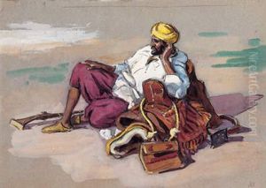 " Le Repos Du Cavalier ". by Edouard Doigneau