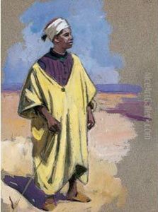 " Marocain A La Djellaba Jaune ".