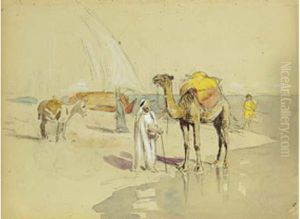 Felouk Sur Les Bords Du Nil by Edouard Doigneau