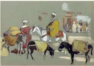 Au Marche, Maroc by Edouard Doigneau