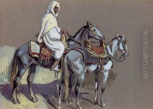 " Cavalier Avec Deux Chevaux ". " Cavalier Avec Deux Chevaux ".