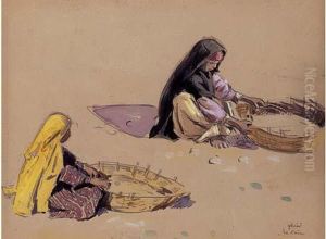 " Femmes Faisant De La Vannerie A Ghise ". " Femmes Faisant De La Vannerie A Ghise ".
