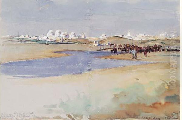 " Le Reservoir De Bir Et Bey, Kairouan ". - view 1