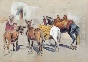 " Marchand De Chevaux, Maroc ". " Marchand De Chevaux, Maroc ".