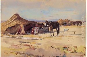 " Campement Dans Le Desert ". " Campement Dans Le Desert ".