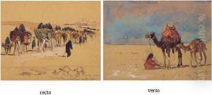 " La Caravane " " Jeune Fille Et Dromadaires ". " La Caravane " " Jeune Fille Et Dromadaires ".