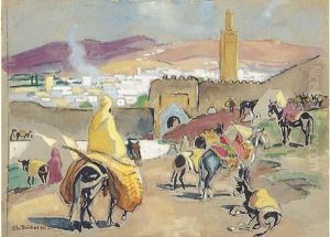 " A L'entree De Fez ". by Edouard Doigneau