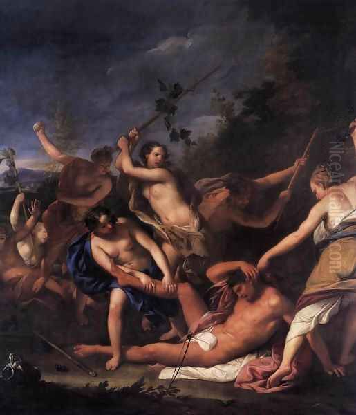 Orpheus and the Bacchantes (detail) - view 1