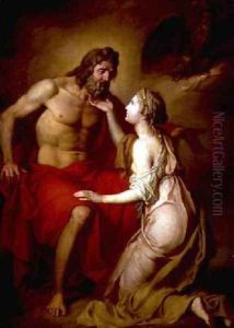 Zeus and Thetis 1769 by Anton Losenko