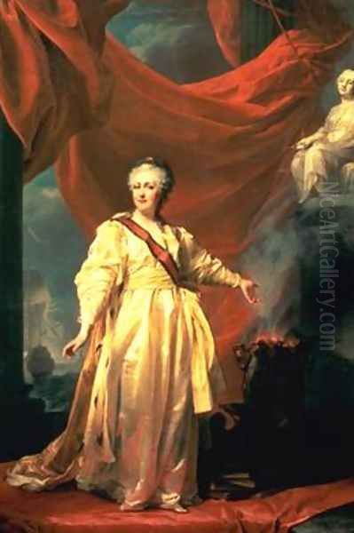 Portrait of Catherine the Great as Lawgiver in the Temple of the Goddess of Justice - view 1