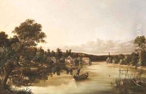 A fisherman in a punt