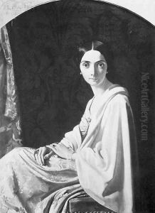 Portrait de la princesse Belgiojoso (Portrait of Princess Belgiojoso) by Henri Lehmann