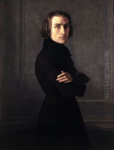 Portrait of Franz Liszt by Henri Lehmann