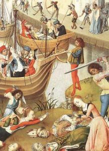 Scenes from the Life of St Ursula (detail) by Master of the Legend of St. Ursula