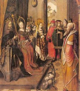 St. Ursula Announces her Pilgrimage to the Court of her Father by Master of the Legend of St. Ursula