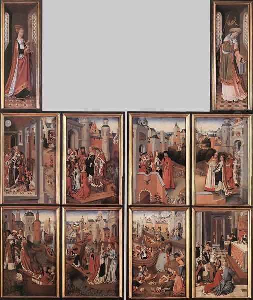 Legend of St Ursula, the Church and the Synagogue - view 1
