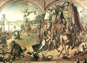 The Martyrdom of St. Ursula and the 11,000 Virgins by Master of the Legend of St. Ursula
