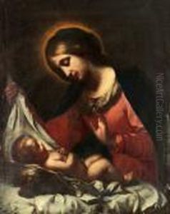 Madonnan Med Barnet by Carlo Dolci