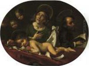 The Dream Of The Infant Saint John The Baptist by Carlo Dolci