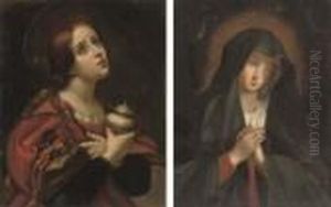 The Penitent Magdalen; And The Virgin At Prayer