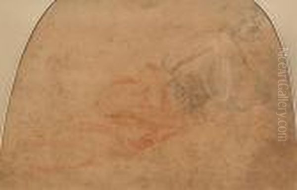 A Reclining Draped Man - view 1