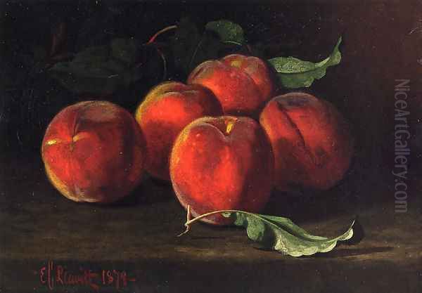 Table Top Still Life of Peaches - view 1