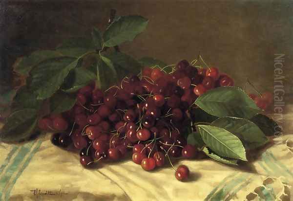 Cherries on a Tabletop - view 1