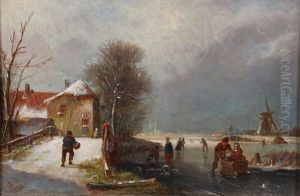 Busy Winter Scene