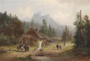Watermill Near Kufstein In Tyrol