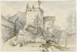 Herbstliche Landschaft Mit Burgruine