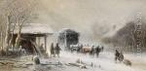 Post Station In A Scurry Of Snow - view 1