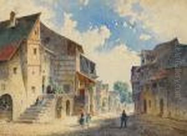 Auf Der Strase In Einem Kleinen Stadtchen - view 1