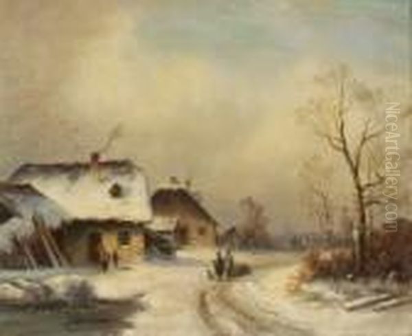 Dorfstrase Im Winter. - view 1