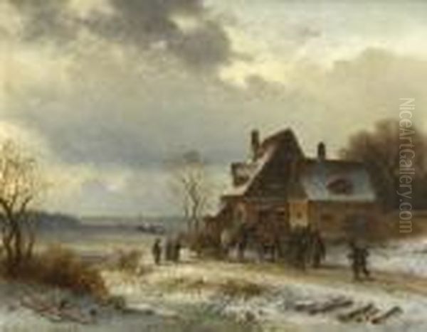 Winterlandschaft Mit
Jagdgesellschaft - view 1