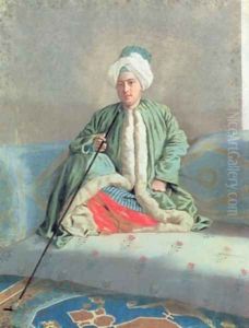 A Gentleman Seated on a Couch by Etienne Liotard