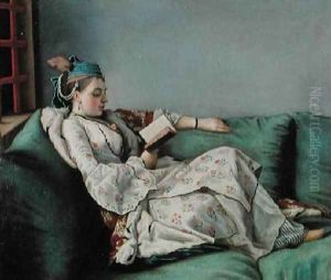 Portrait of Maria Adelaide 1732-1800 by Etienne Liotard