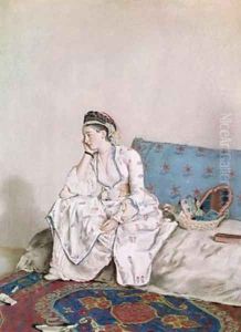 Portrait of Mary Gunning Countess of Coventry 1749 by Etienne Liotard