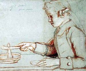 Jean Etienne Liotard the artists son at breakfast by Etienne Liotard
