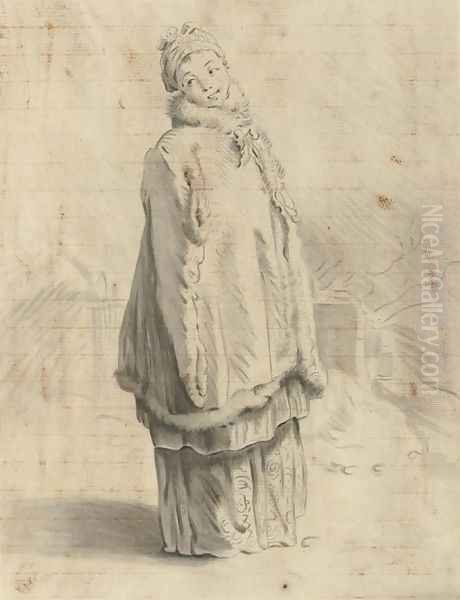 Girl in Russian Costume - view 1