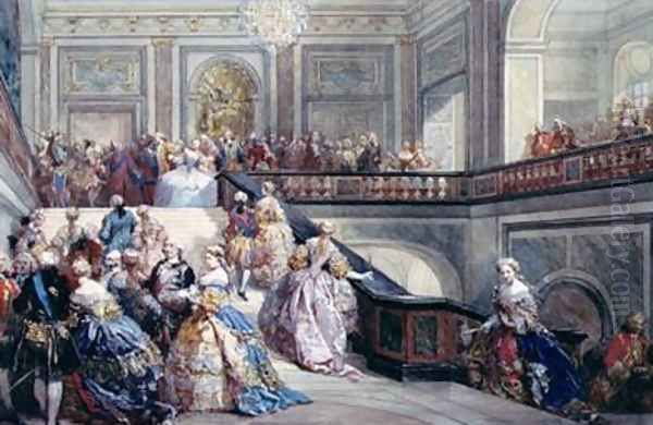 Fete at the Chateau de Versailles on the occasion of the Marriage of the Dauphin in 1745 - view 1