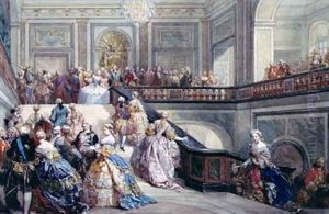 Fete at the Chateau de Versailles on the occasion of the Marriage of the Dauphin in 1745 by Eugene Louis Lami