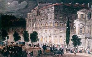 View of the Boulevard des Italiens by Eugene Louis Lami
