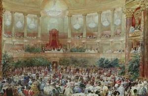 Dinner in the Salle des Spectacles at Versailles by Eugene Louis Lami