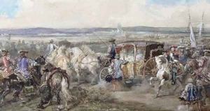 The Court of Louis XIV in Flanders by Eugene Louis Lami