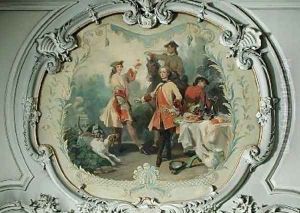 Chantilly in the 18th Century the Hunt Meal by Eugene Louis Lami
