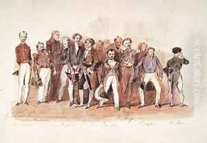 The Versailles Painters by Eugene Louis Lami