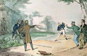 A Duel by Eugene Louis Lami