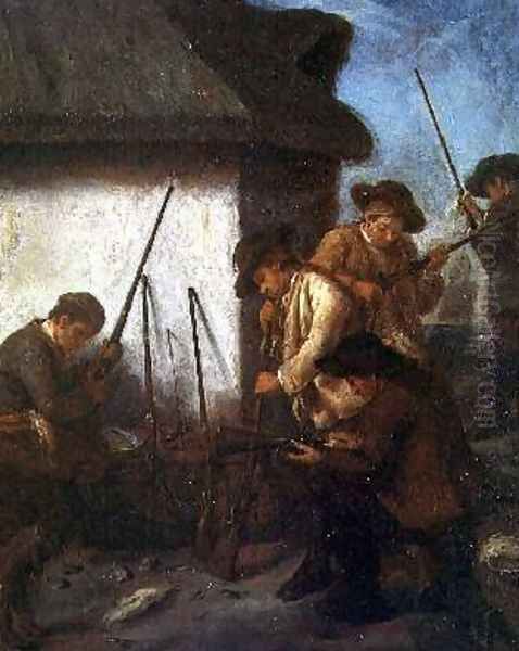 Preparing the Guns - view 1