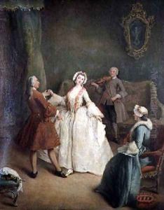 The Dancing Lesson by Pietro Longhi
