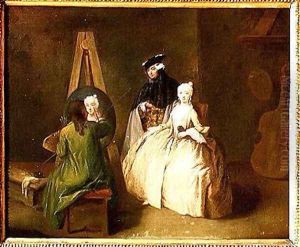 The Artists Studio 1746 2 by Pietro Longhi